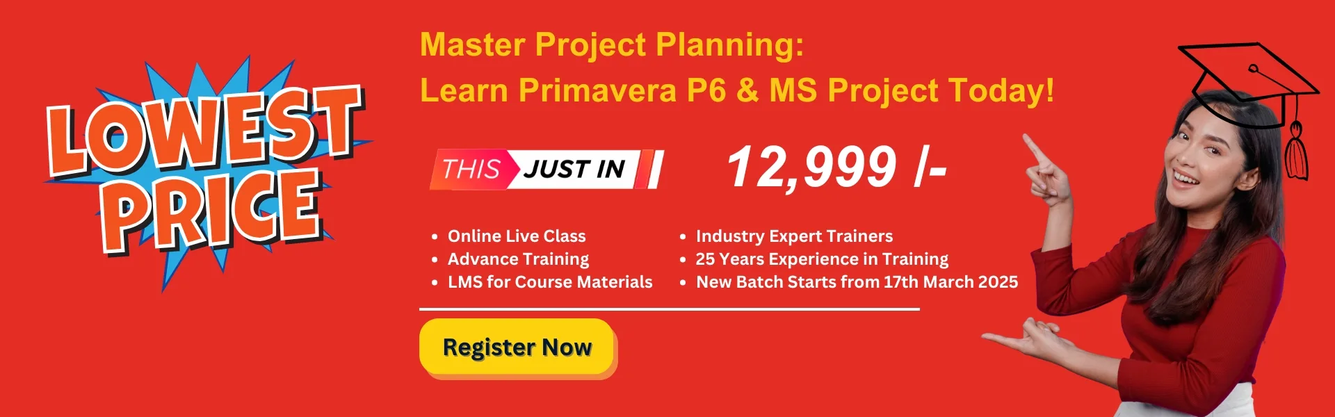 Copy of Copy of Level Up Your Skills with Our Biggest Scholarship Offers! Primavera & Microsoft Project Course