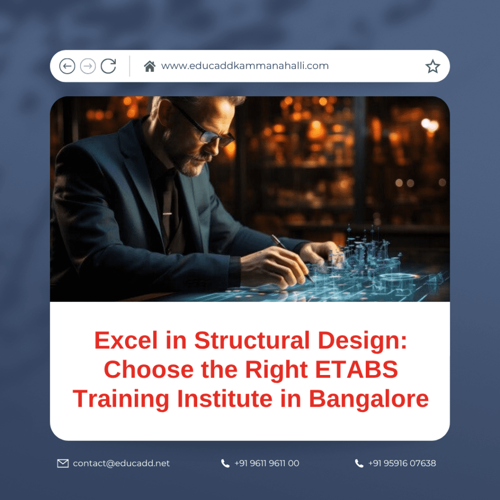 ETABS training classroom session in Bangalore