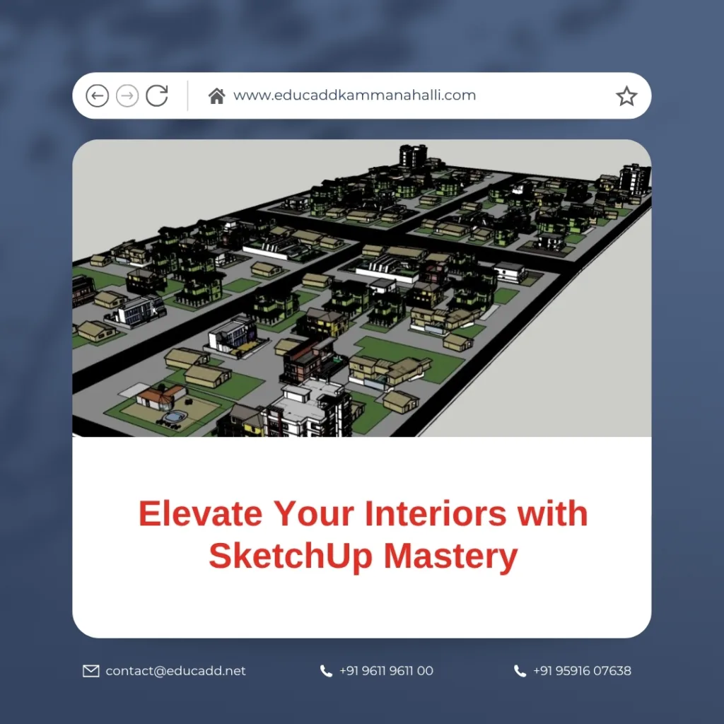 SketchUp interior design training for beautiful interiors