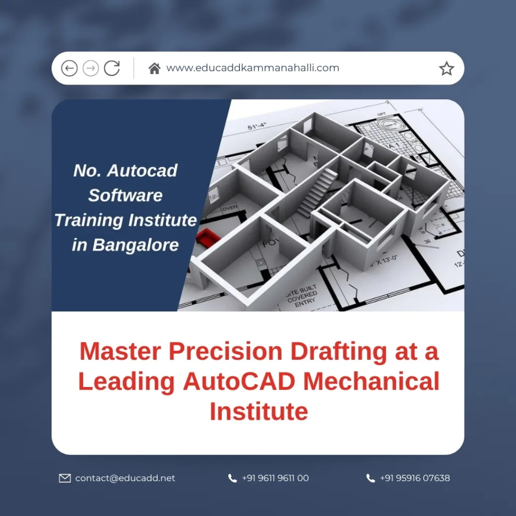AutoCAD Mechanical training in Bangalore for precision drafting