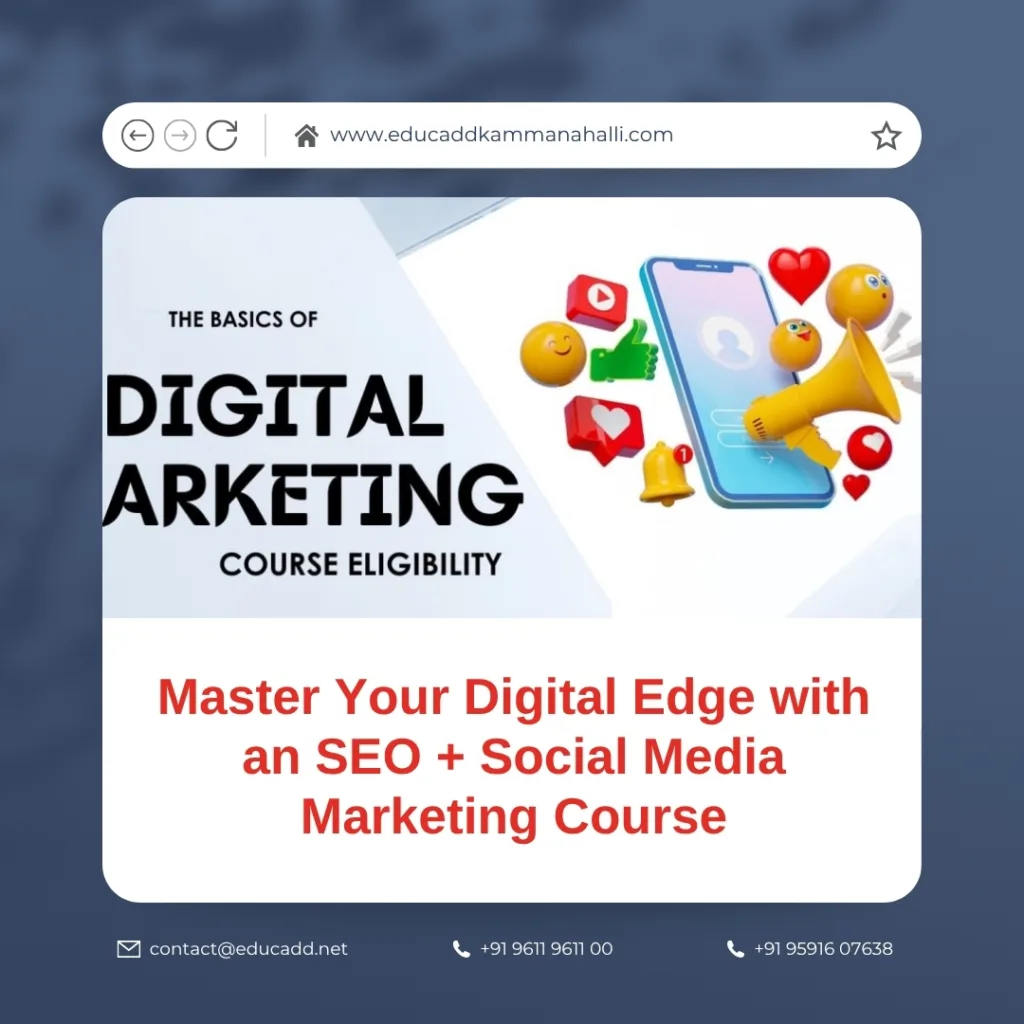 SEO and social media marketing course for career growth