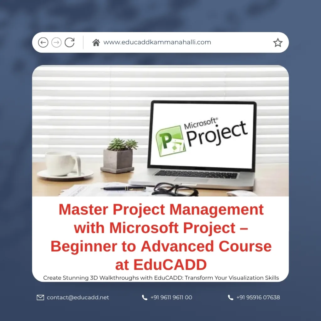 Microsoft Project training at EduCADD