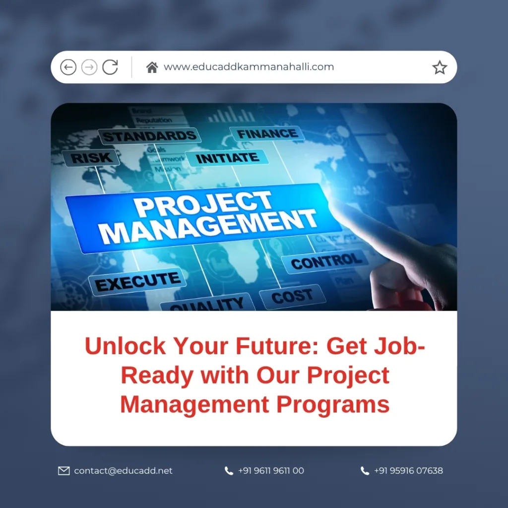 Project management career training for job-ready future