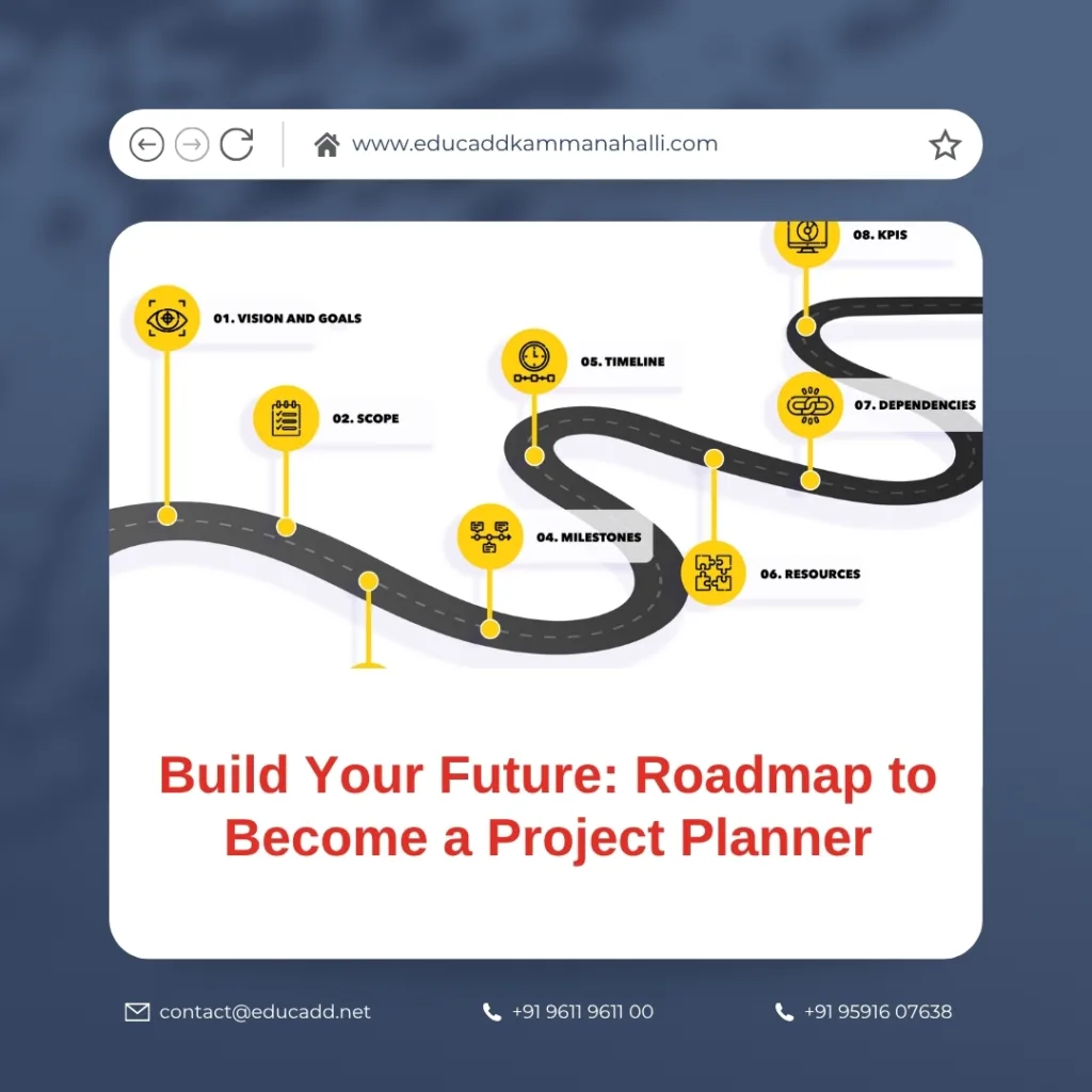 Step-by-step project planner career guide roadmap
