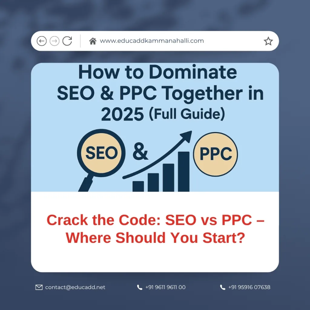 SEO vs PPC strategy comparison for business growth