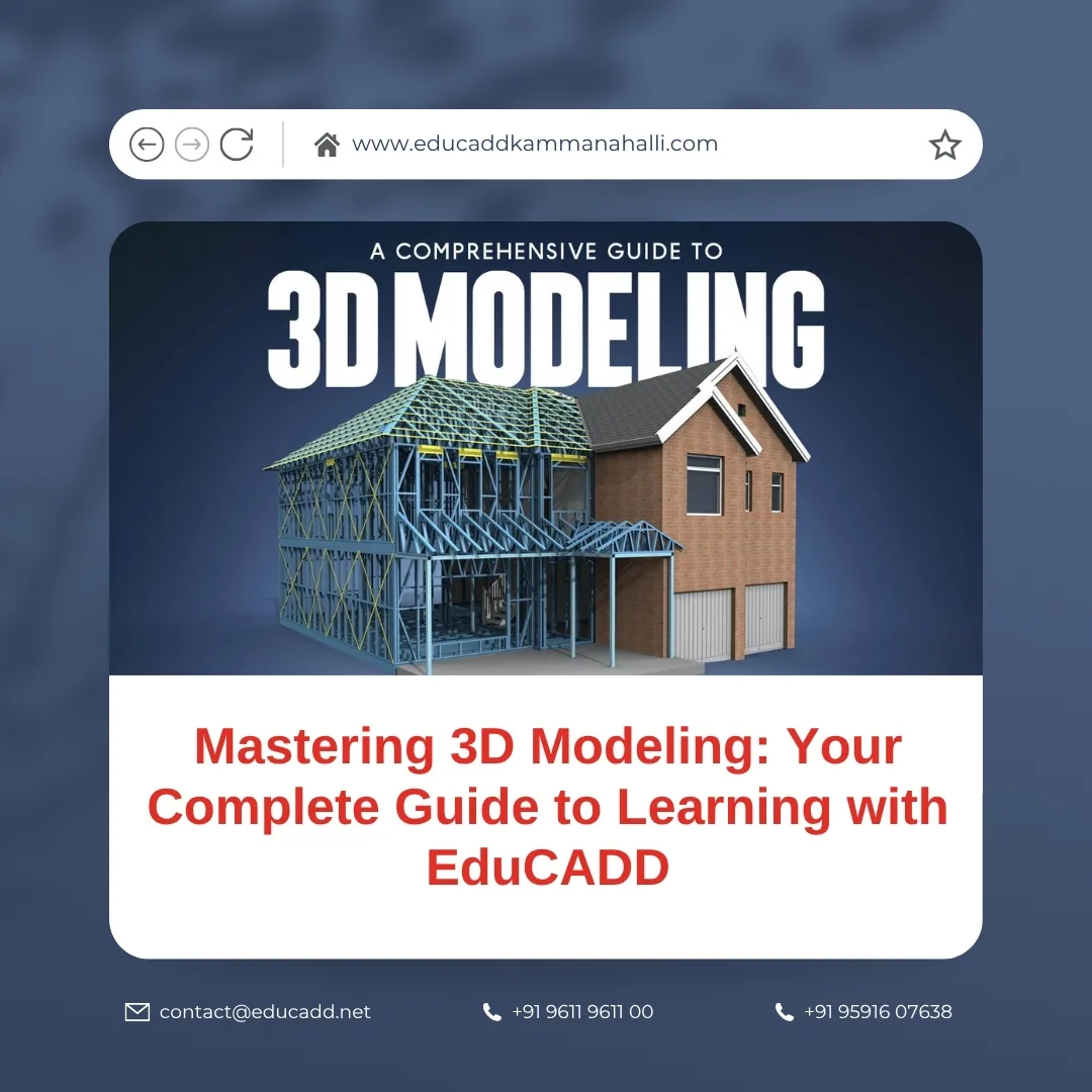 3D Modeling Course EduCADD | EduCADD Kammanahalli