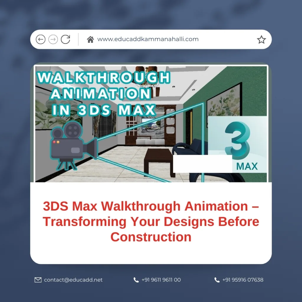 3DS Max Walkthrough Animation