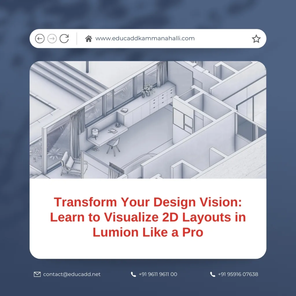 Visualize 2D Layouts Lumion
