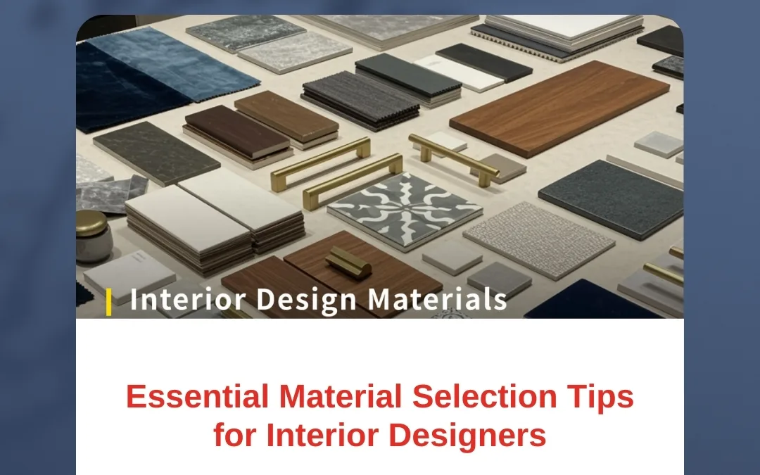 Essential Material Selection Tips for Interior Designers