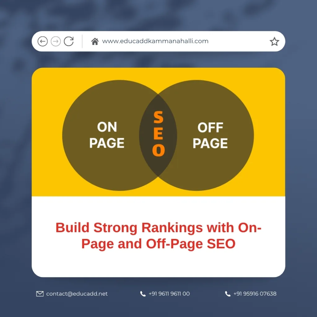 On Page Off Page SEO