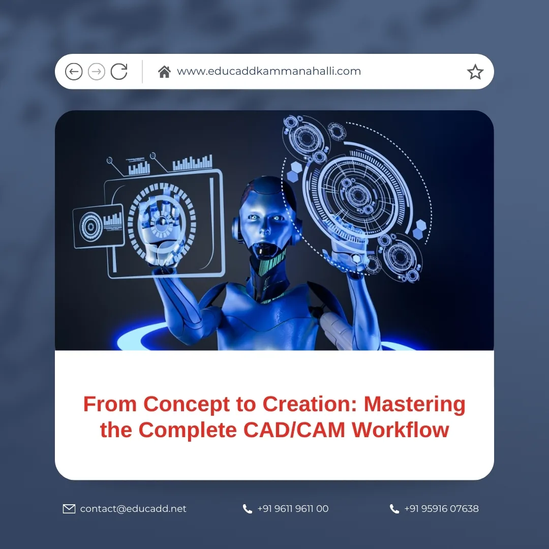 Complete CAD CAM Workflow | EduCADD Kammanahalli