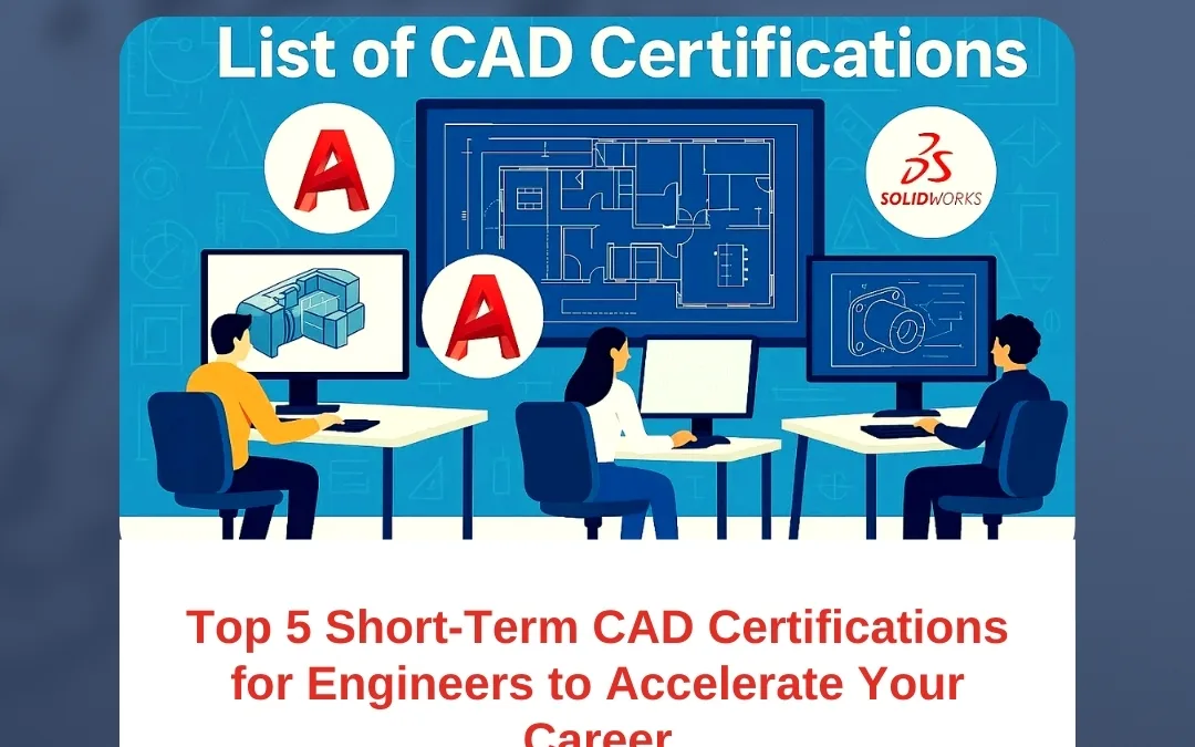 Top 5 Short-Term CAD Certifications for Engineers to Accelerate Your Career