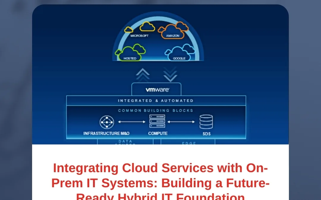 Integrating Cloud Services with On-Prem IT Systems: Building a Future-Ready Hybrid IT Foundation