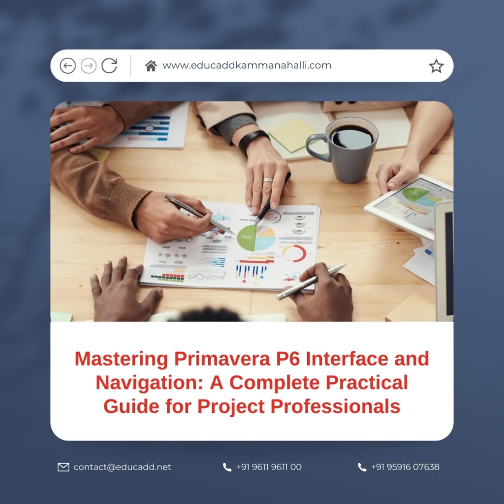 Primavera P6 Interface Navigation