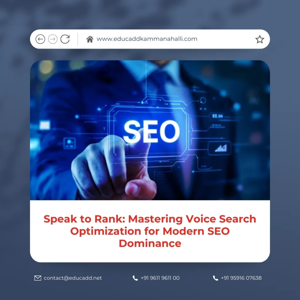 Voice Search SEO Optimization