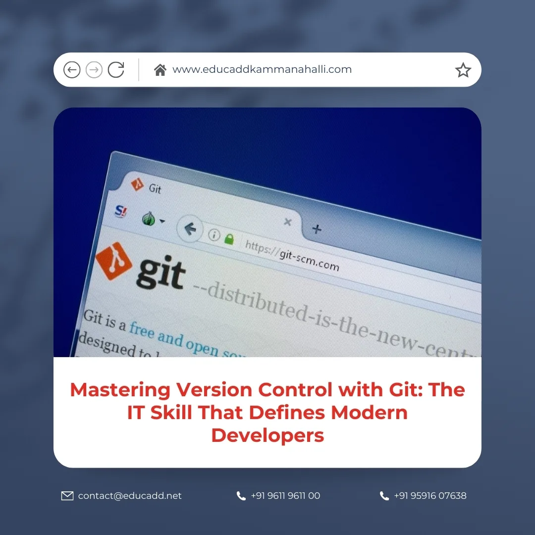 Mastering Git Version Control | EduCADD Kammanahalli