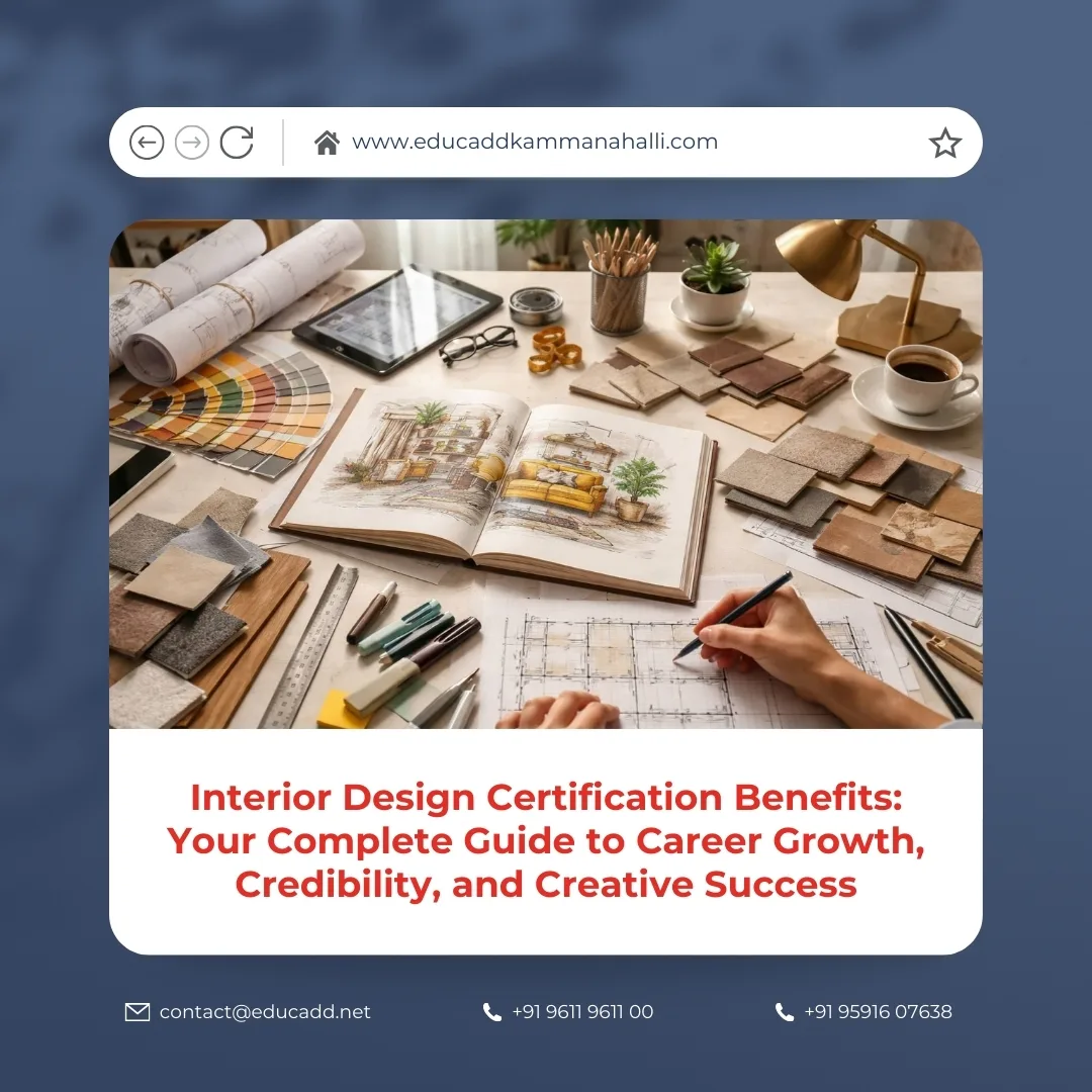 Interior Design Certification Benefits | EduCADD Kammanahalli