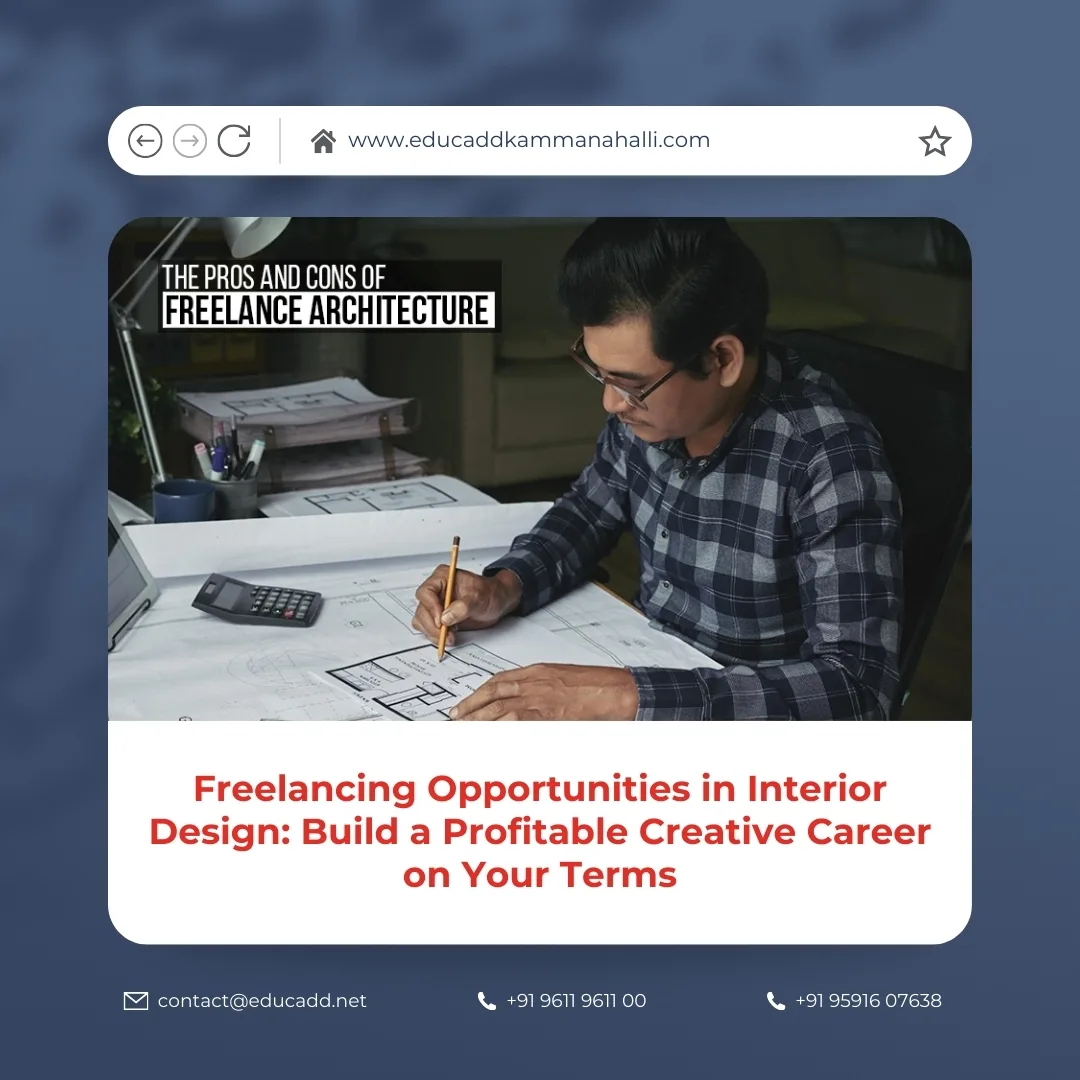 Freelancing Opportunities in Interior Design | EduCADD