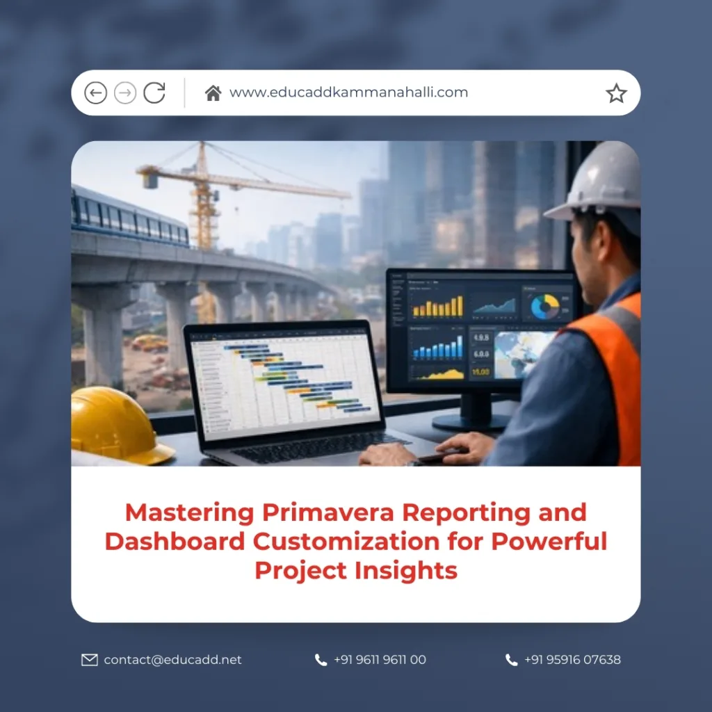 Primavera Reporting Dashboard Customization