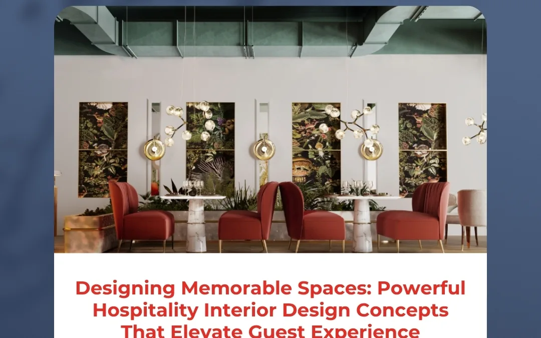 Designing Memorable Spaces: Powerful Hospitality Interior Design Concepts That Elevate Guest Experience