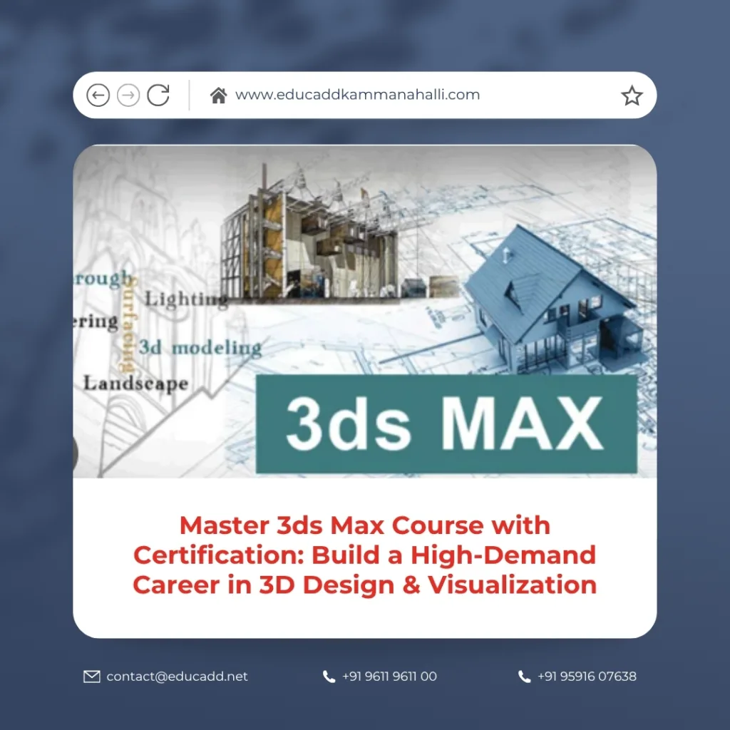 3ds Max Certification Course