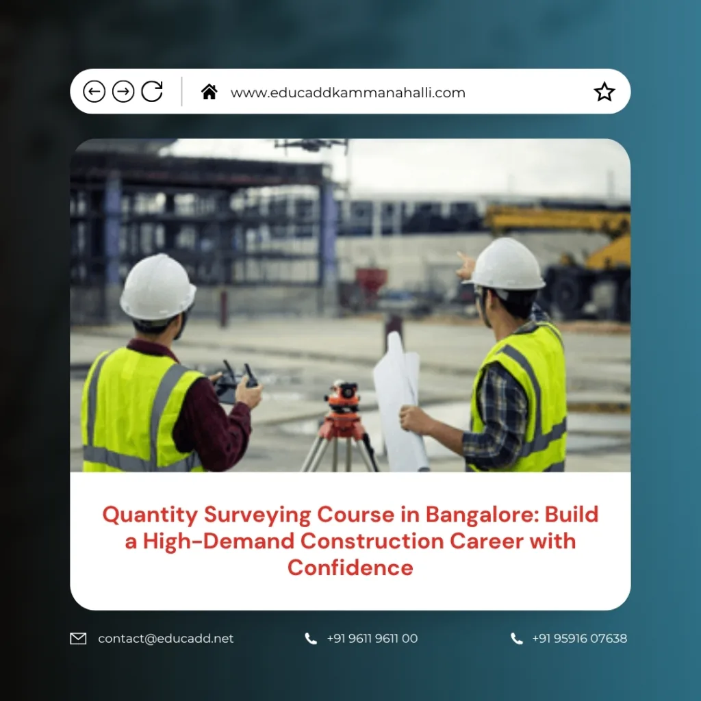 Quantity Surveying Course Bangalore