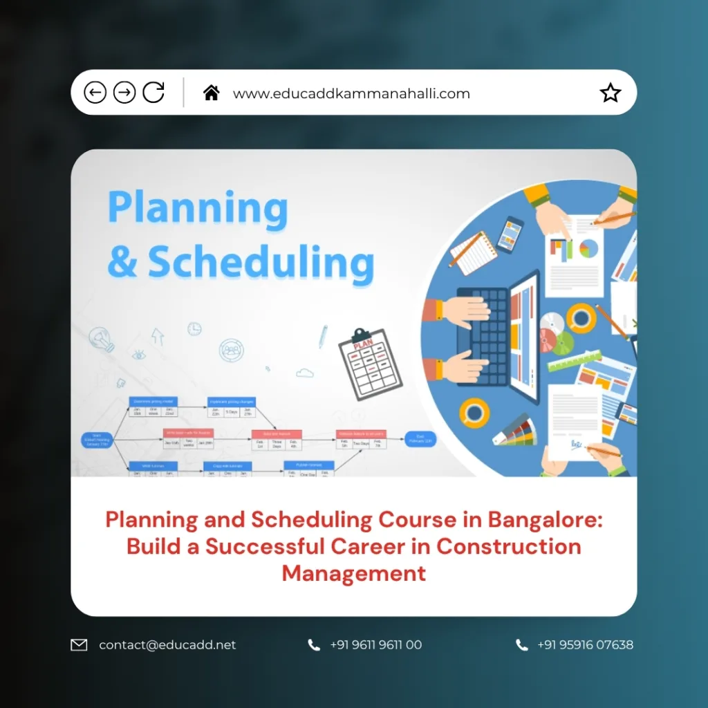 Planning Scheduling Course Bangalore