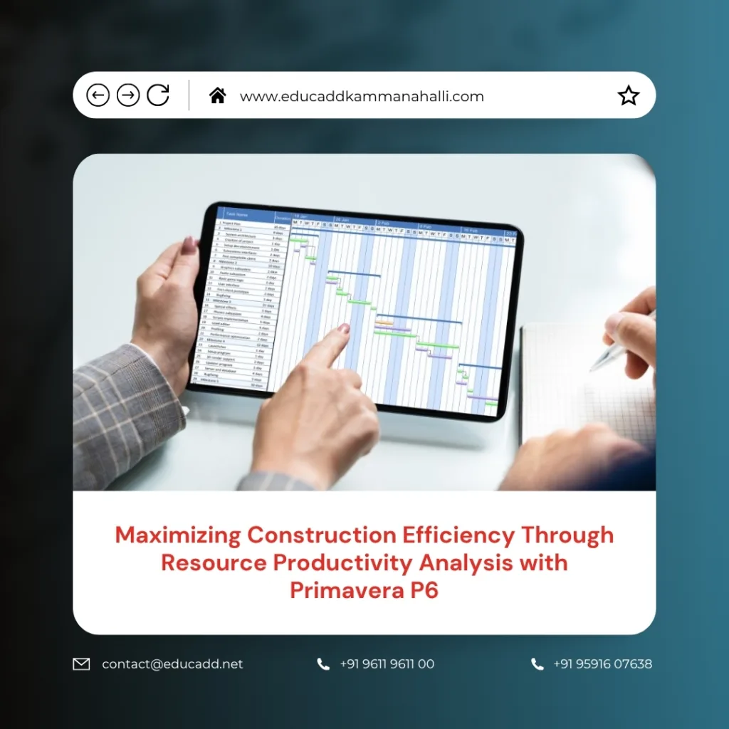 Primavera P6 Resource Productivity