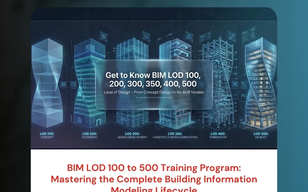 BIM LOD 100 to 500 Training Program: Mastering the Complete Building Information Modeling Lifecycle