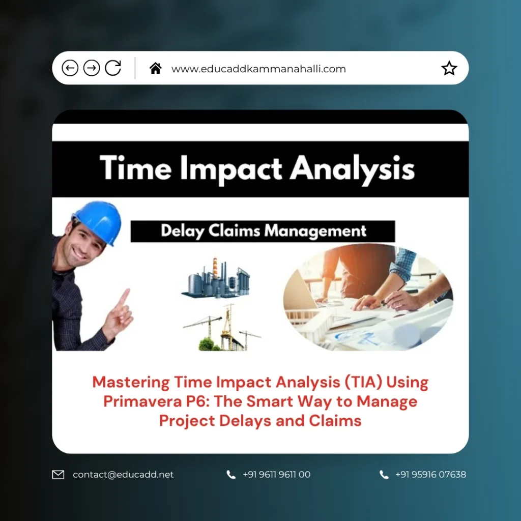 Time Impact Analysis Primavera