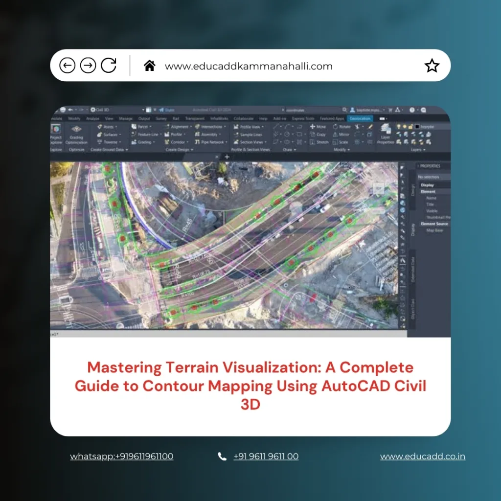 Contour Mapping AutoCAD Civil3D