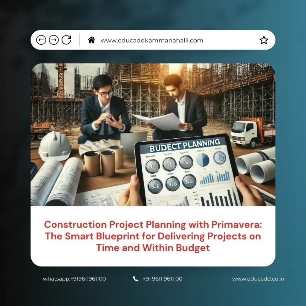 Construction Project Planning Primavera